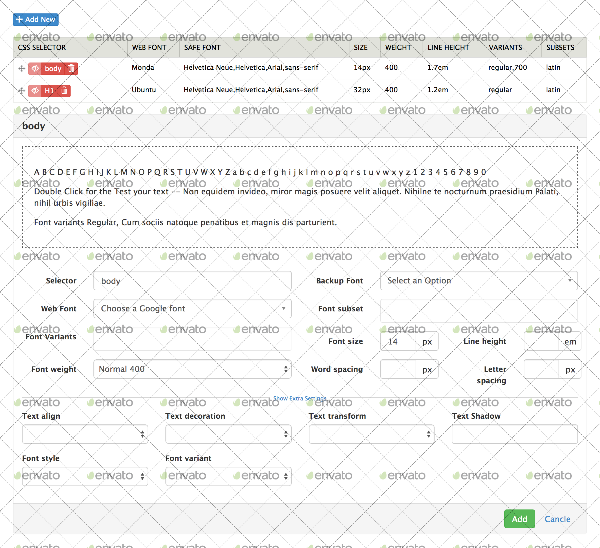 Zenon Typo Builder